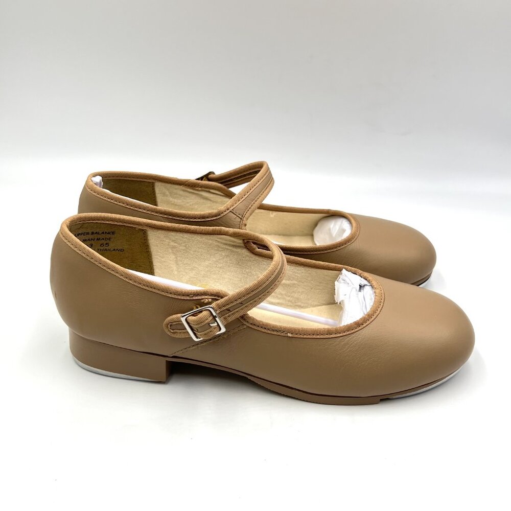 Capezio Womens‎ Size 7.5 3800 Mary Jane Caramel Tan Buckled Dance Tap Shoes